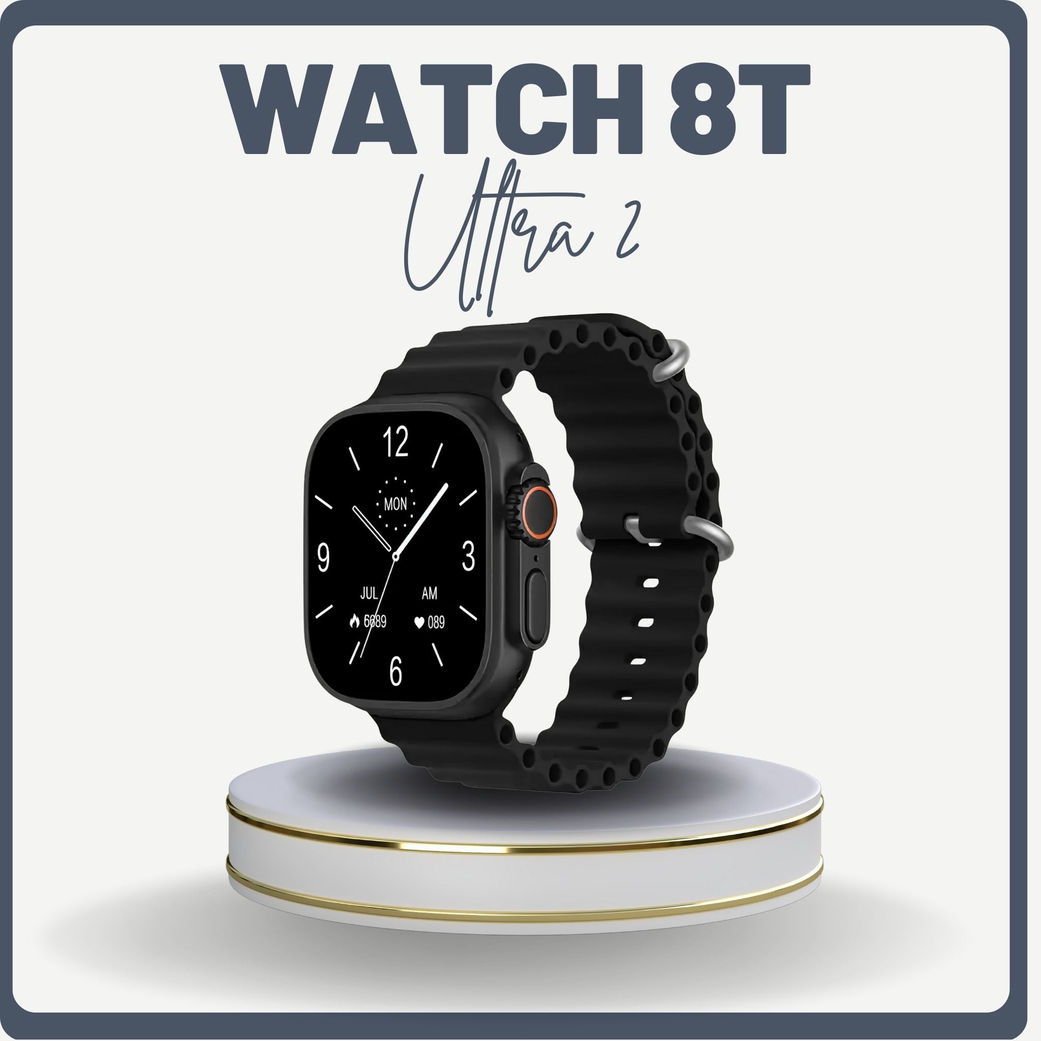 2 Adet Watch 8T Ultra 2 + 4 Kordon Seti (49MM) Akıllı Saat