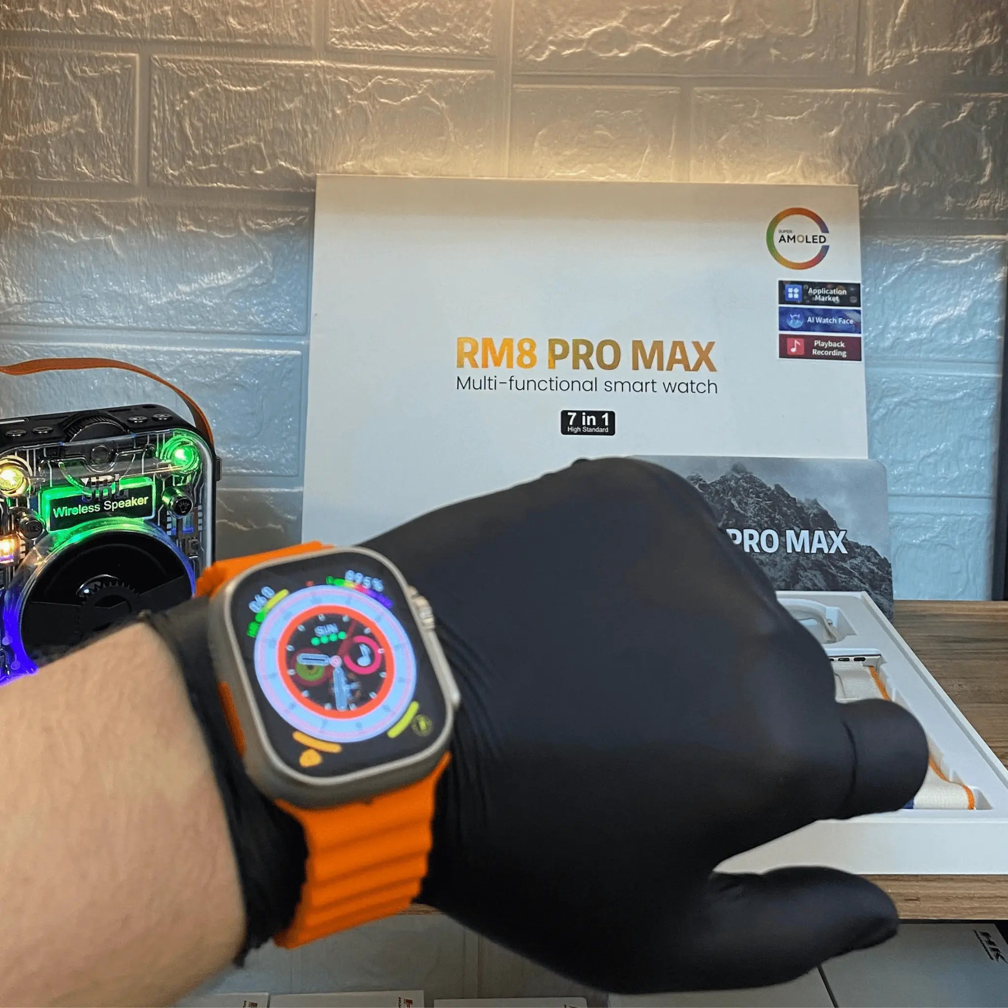 RM8 Pro Max Amoled Ekran 7 Kordon (49MM) Akıllı Saat