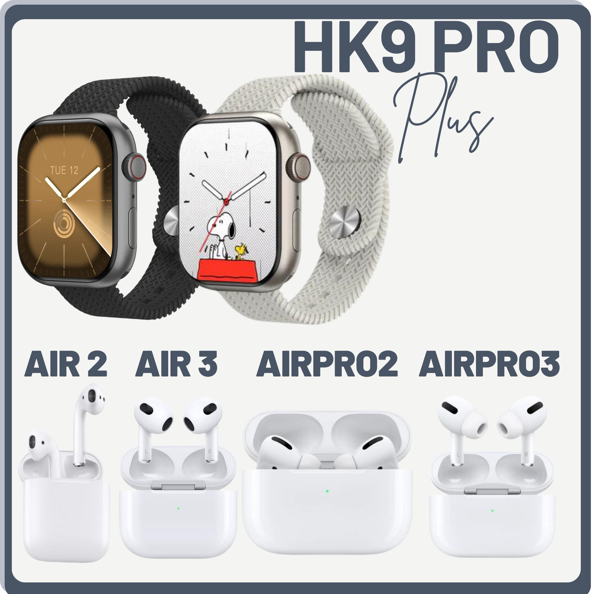 HK9 Pro+ Chatgpt, Amoled Ekran (45MM) + Air Serisi Bluetooth Kulaklık - TRXTeknoloji